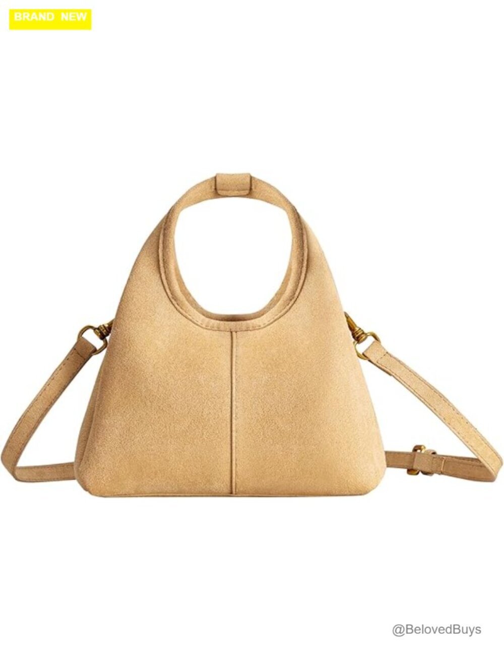 Faux Suede Top Handle Handbag Crossbody Satchel Purse Women Shoulder Bag
